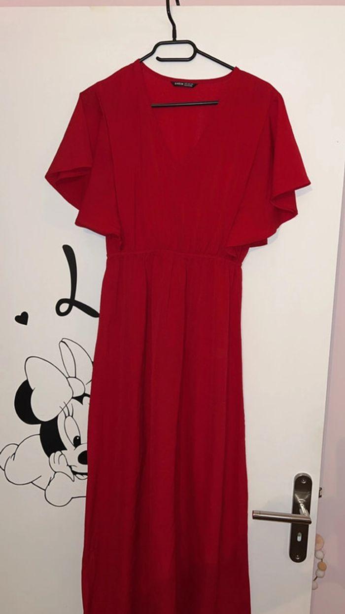 Robe longue rouge bordeaux - photo numéro 1