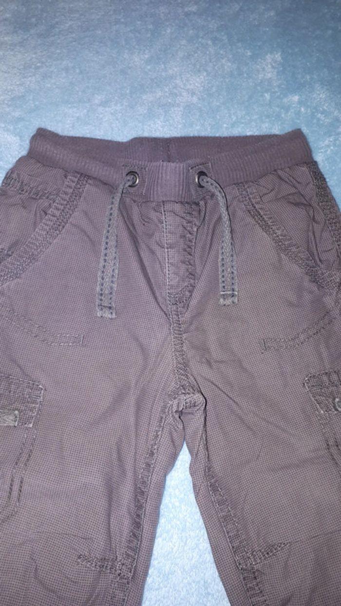 Pantalon garçon taupe Kidkanaï 18 mois - photo numéro 2