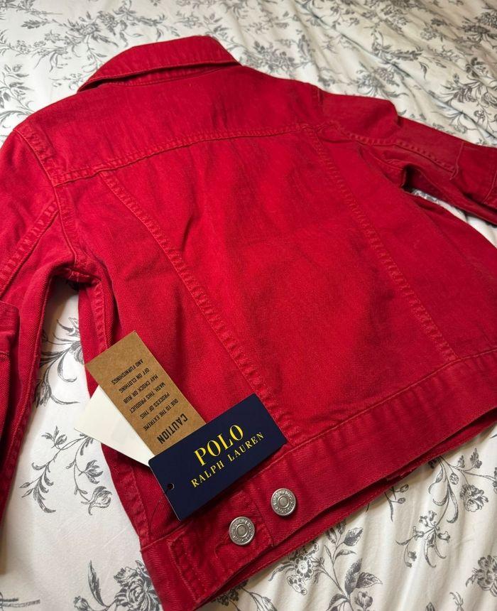 Veste en jean rouge Ralph Lauren 12 ans - photo numéro 6