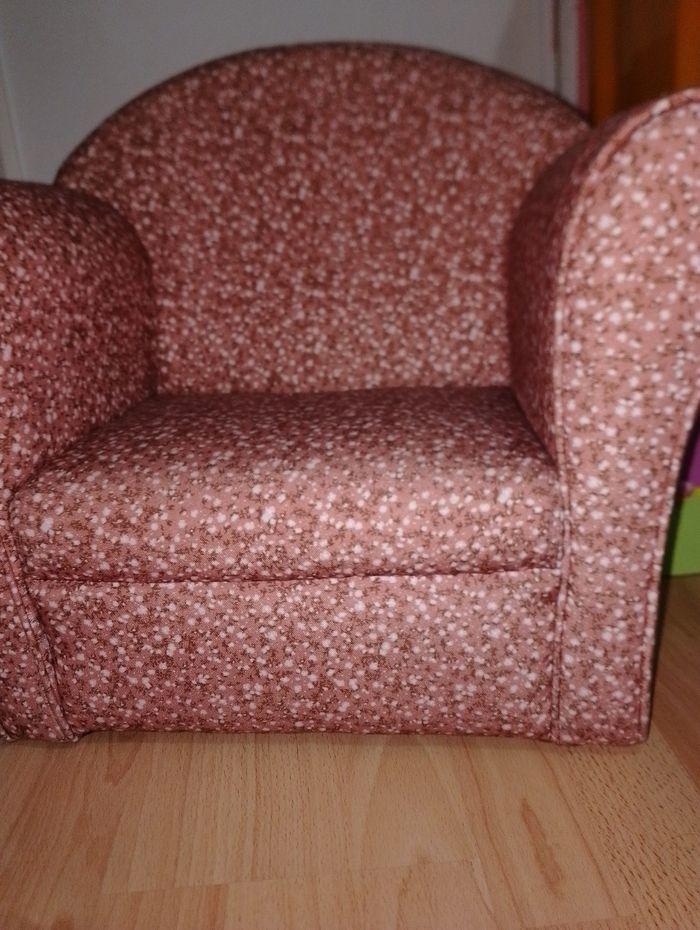 Fauteuil enfant rose à motifs - photo numéro 6