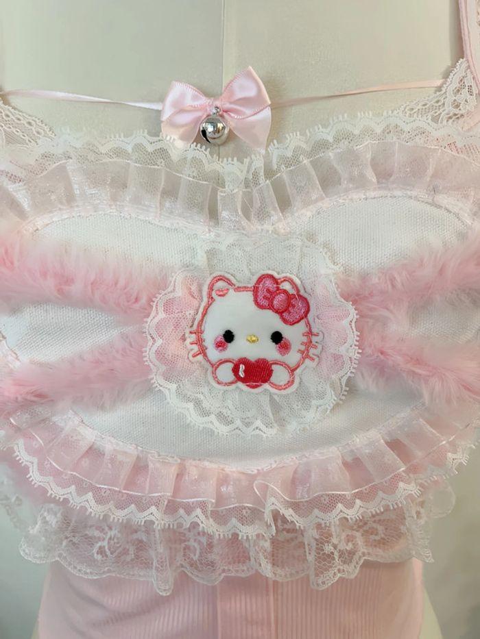 Top Cute Kawaii style Sanrio Hello Kitty Pink Princess Barbie Cosplay - photo numéro 5