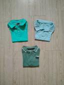 Lot de 3 polos unis 18 mois