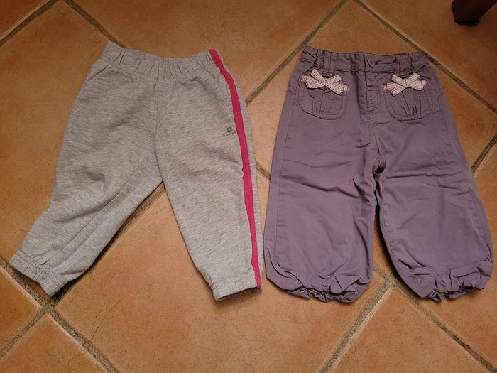 Lot pantalon fille 9-12 mois