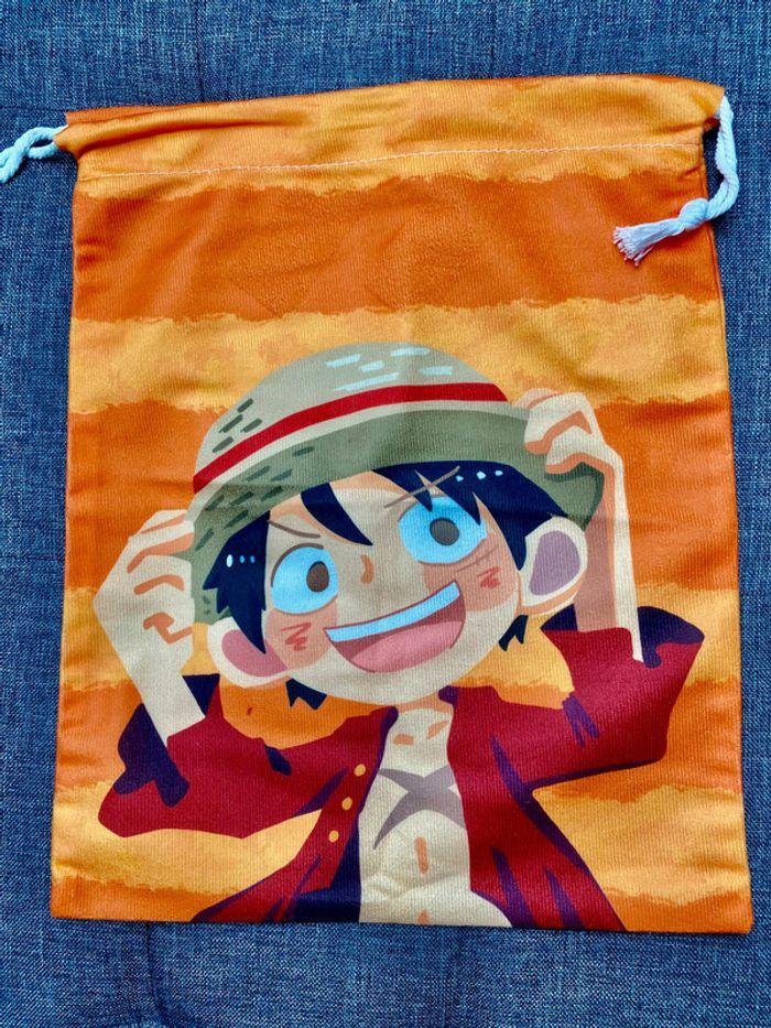 One Piece Sac de sport gym natation en velours enfant OP Monkey D Luffy Anime - photo numéro 4