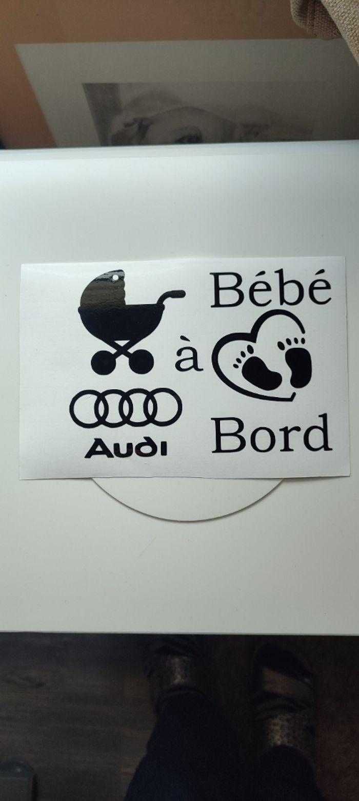 Sticker voiture Bébé Audi - photo numéro 3