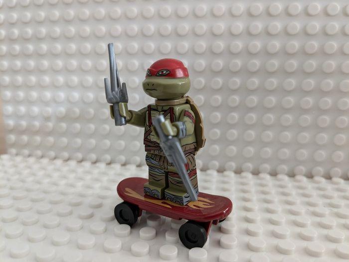 Figurine Raphael des Tortues Ninja style lego