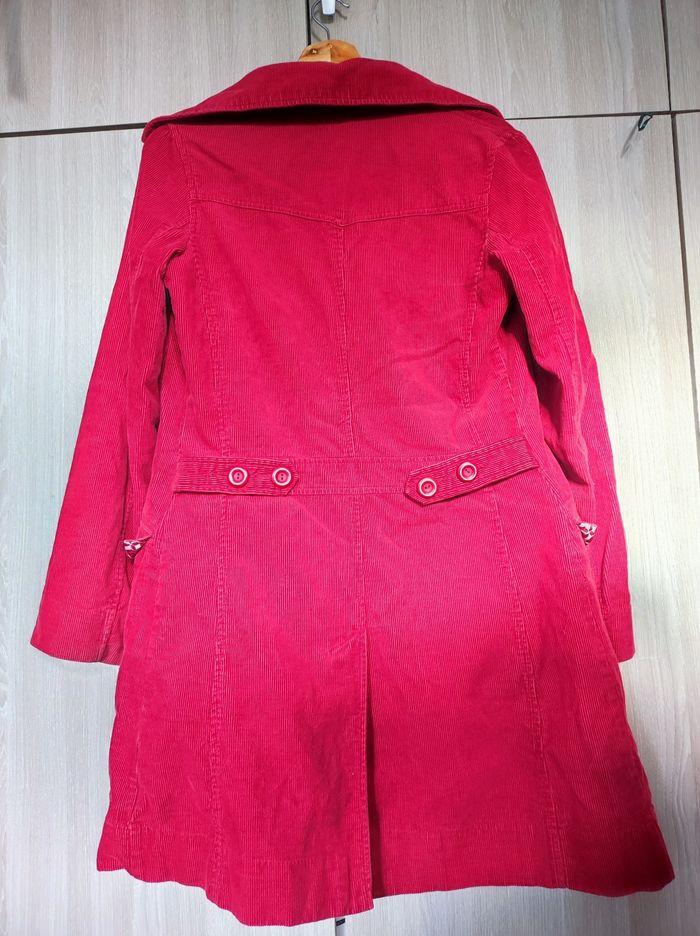 Manteau long rouge customisé 36 h&m - photo numéro 6