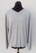 Pull col V en cachemire Marks & Spencer gris clair taille L