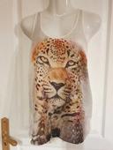 Tee-Shirt Leopard Femme Taille M