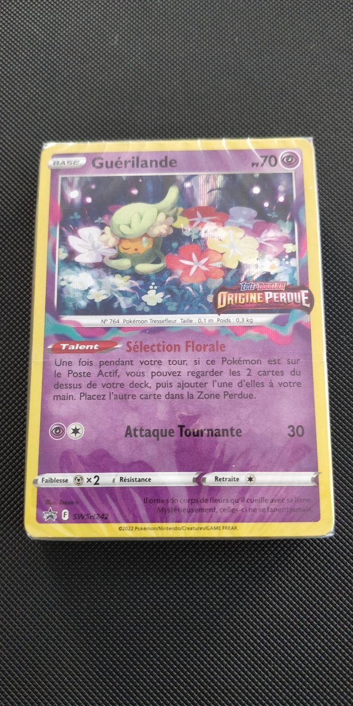 Carte Pokémon Guerilande swsh242  lot scellé kit AP avant première estampillé  origine perdue - photo numéro 1