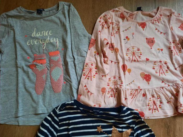 Lot de 3 t-shirts fille Kiabi 5 ans - photo numéro 2