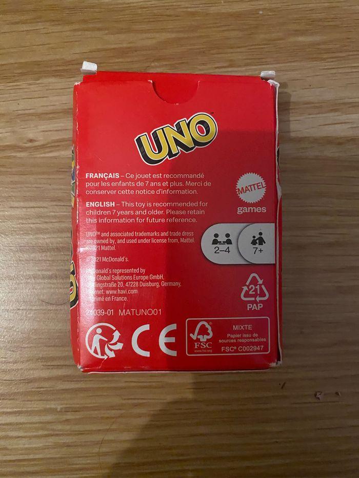 Jeu uno - photo numéro 2