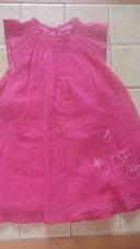 Robe rose manche courte