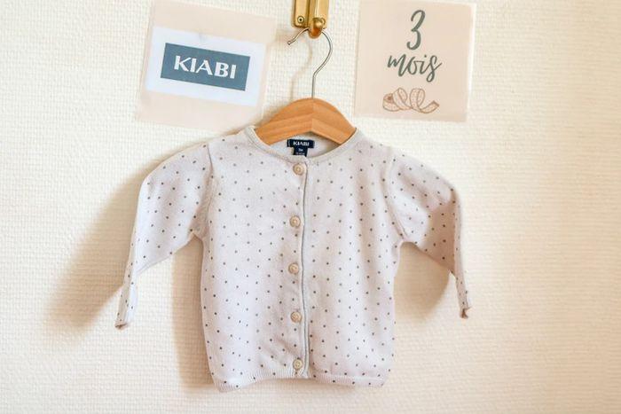 Gilet à pois, Kiabi, 3 mois - photo numéro 1