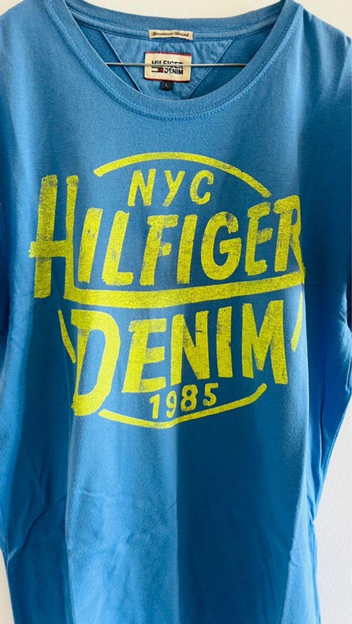 Tee shirt bleu Tommy Hilfiger - photo numéro 3