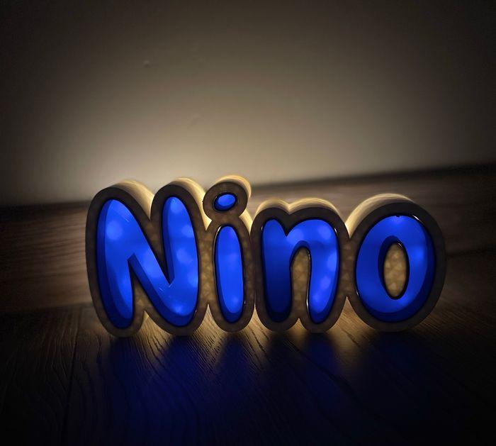 Prénom 3D lumineux - photo numéro 1