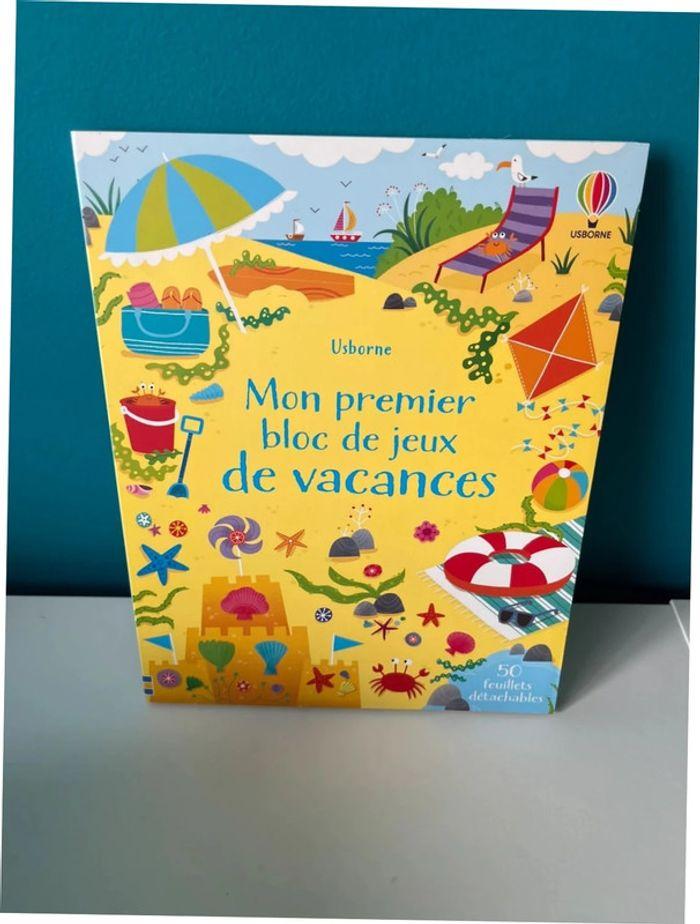 Livre d’activités mon premier bloc de jeux de vacances - photo numéro 1