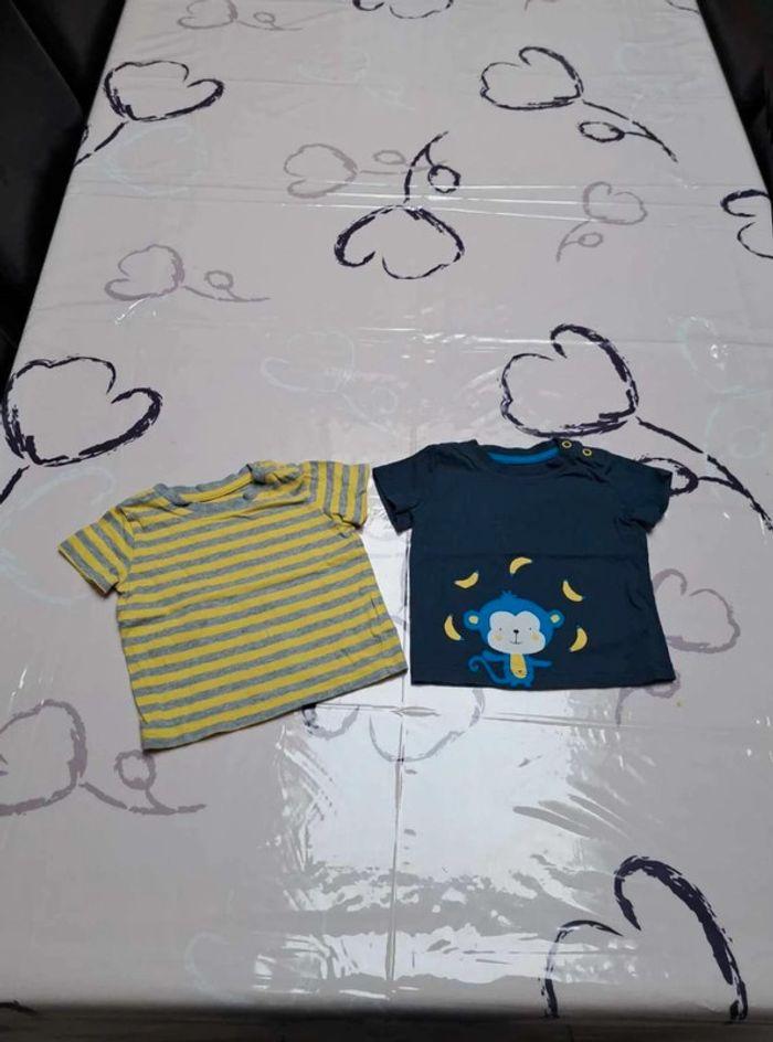 ensemble  de 2 tee  shirts  taille 3-6mois - photo numéro 1