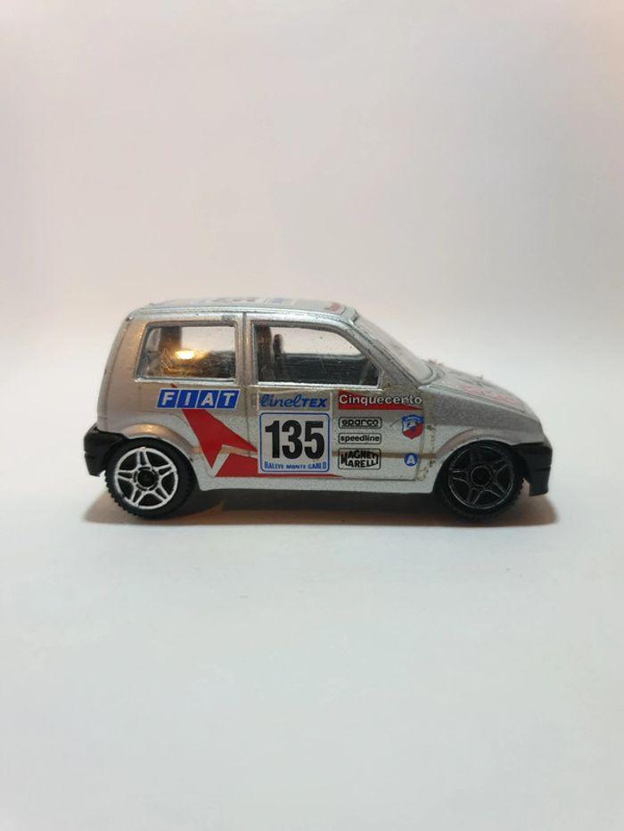 Burago Fiat Cinquecento, Rallye Monte Carlo, 1/43, Made in Italy - photo numéro 4