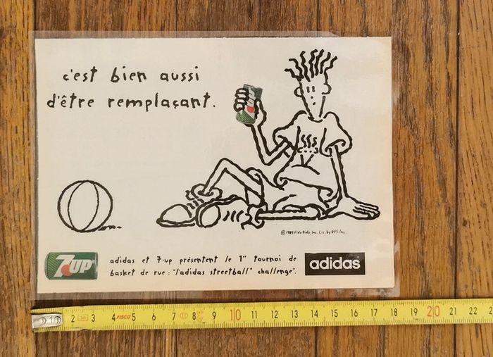 Ancienne petite publicité Adidas fido dido - photo numéro 1