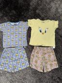 Lots 2 pyjamas taille 98 cm looney tunes