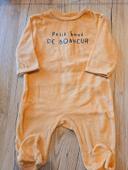 Pyjama petit bout de bonheur 3 mois bébé garcon