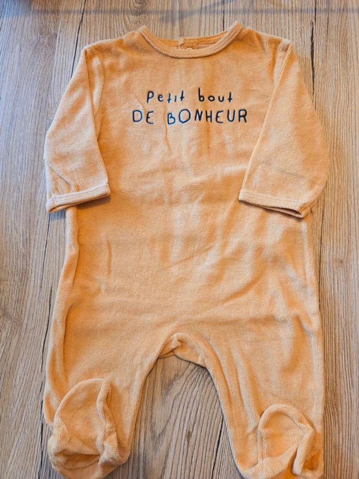 Pyjama petit bout de bonheur 3 mois bébé garcon