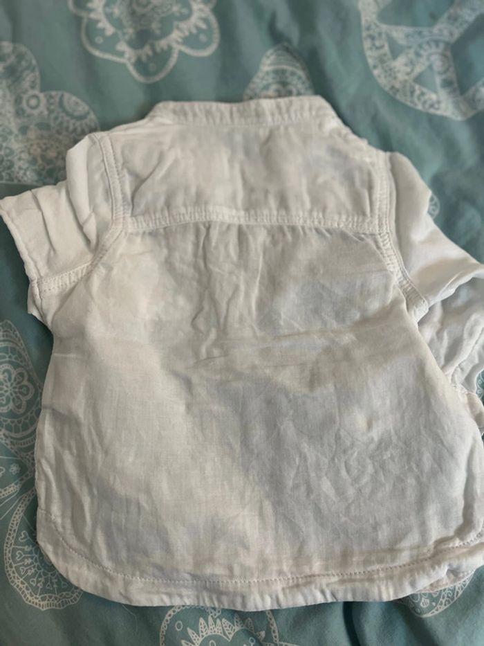 Chemise blanche manches longues 6 mois - photo numéro 2