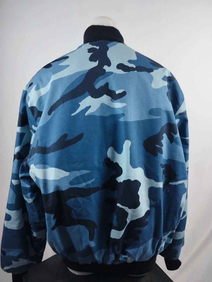 Veste bomber camouflage bleu - Taille XL - photo numéro 5