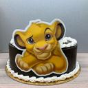 Simba  14 x15 cm en azyme Thème Le roi lion Disney décoration de gâteau topper cake design