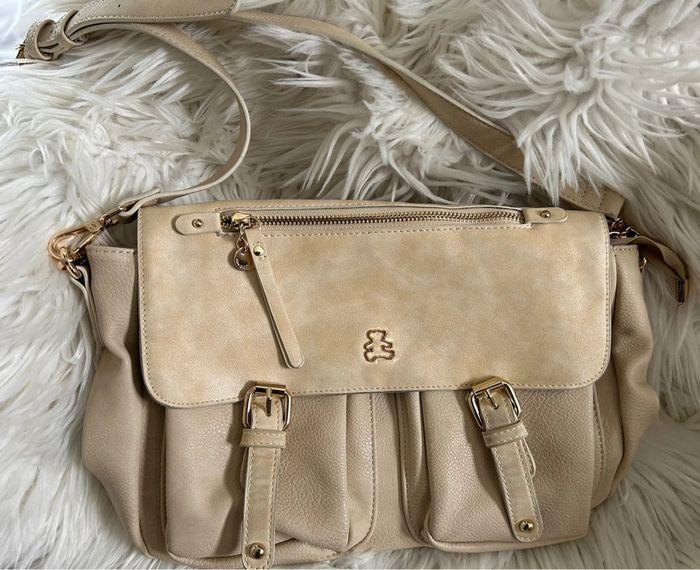 Sac bandoulière Lulu Castagnette crème - photo numéro 4