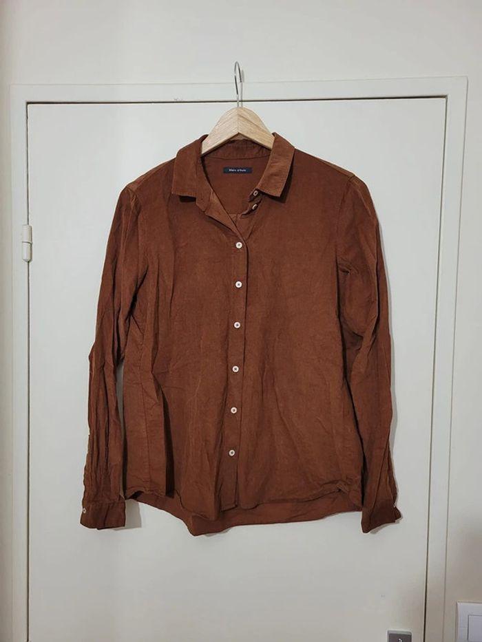 chemise Marc O'Polo marron taille M - photo numéro 1