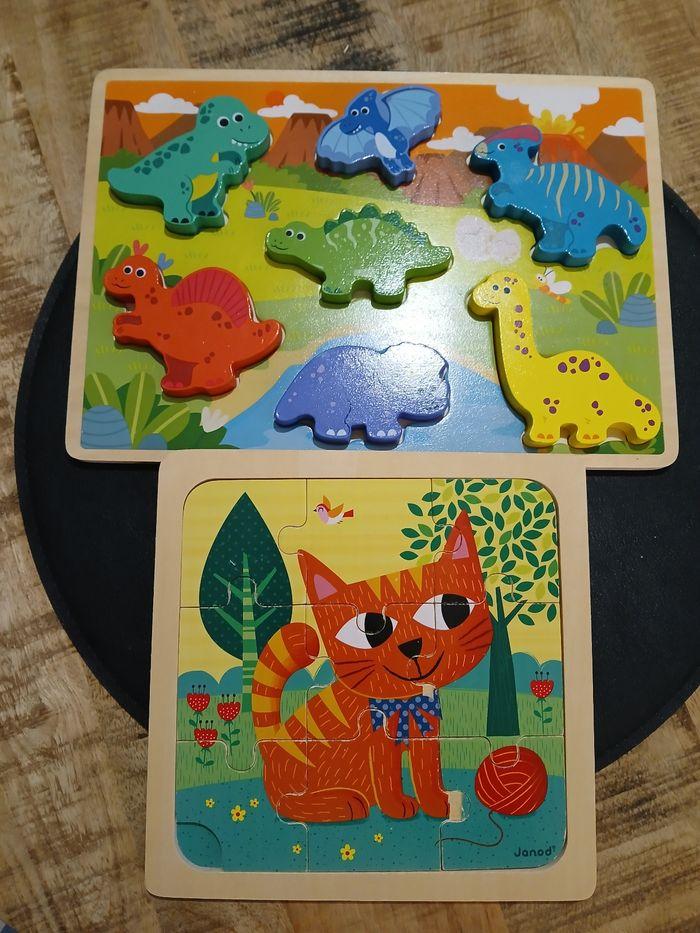 Lot puzzles en bois - photo numéro 1