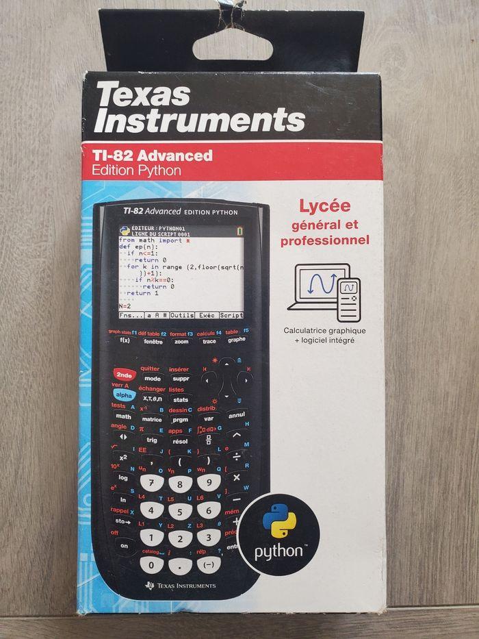 Calculatrice Scientifique TEXAS INSTRUMENTS TI-82 Advanced Mode Examen PYTHON Intégré.