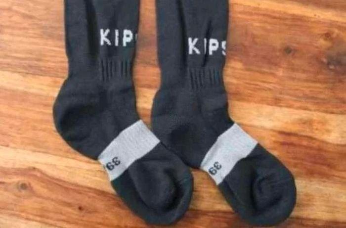 Chaussettes hautes  de  sport  - Noires  -  39/41  - Kipsta - photo numéro 5