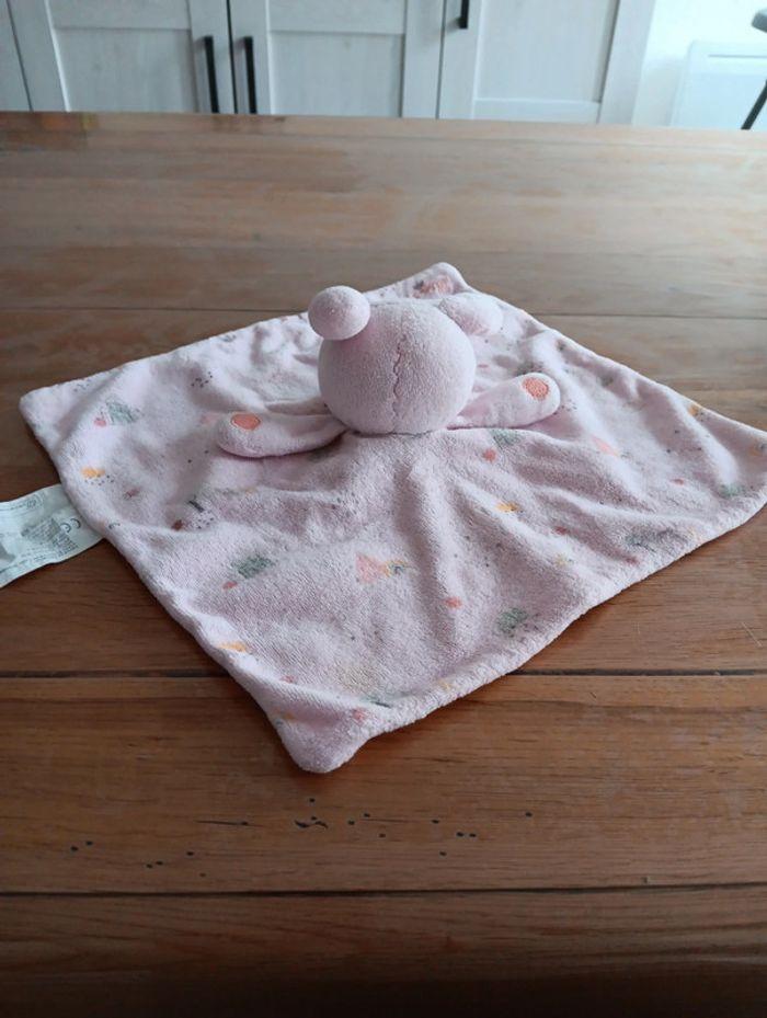 Doudou plat lapin rose mots d'enfants leclerc (3) - photo numéro 6