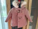 Manteau chaud rose fille 9/12 Zara