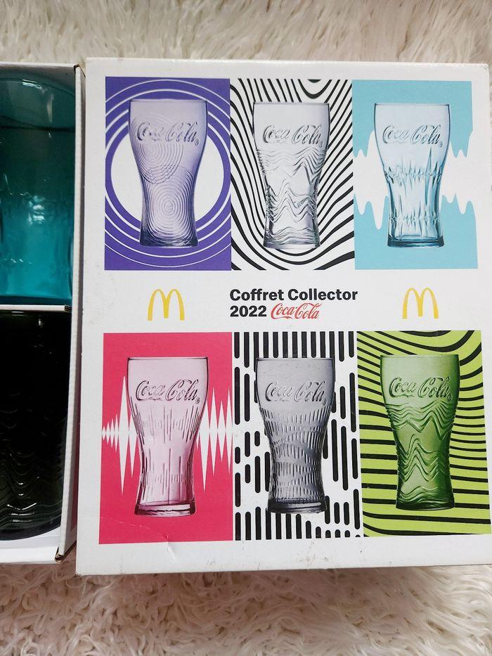 Coffret collector de 6 verres Mcdo édition 2022 Neuf avec étiquette McDonald's Mcdo 🎄 - photo numéro 4