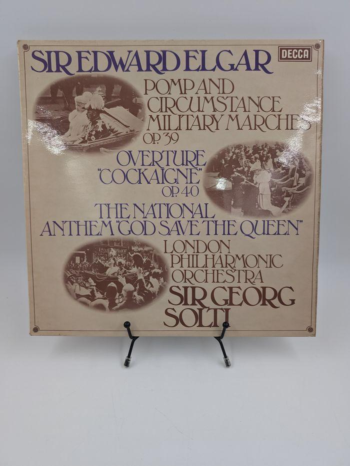 Vinyle 33 tours Sir Edward Elgar : Overture "Cockaigne" op. 40 : The National Anthem "God Save..."