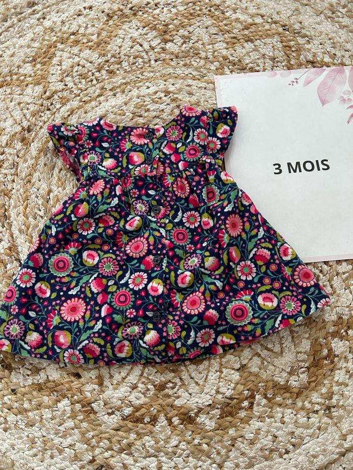 Robe fleurie grain de blé - photo numéro 2