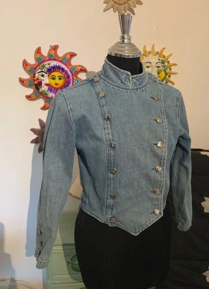 Veste denim vintage XS 34/36 - photo numéro 3