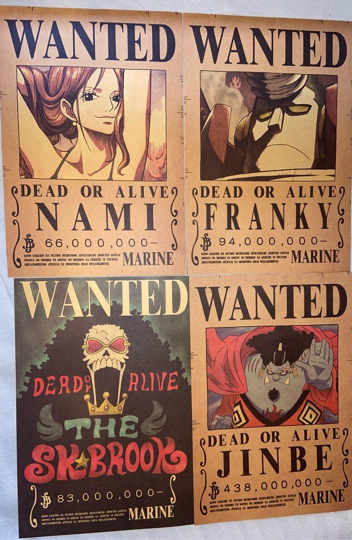 Affiche One Piece mise à prix