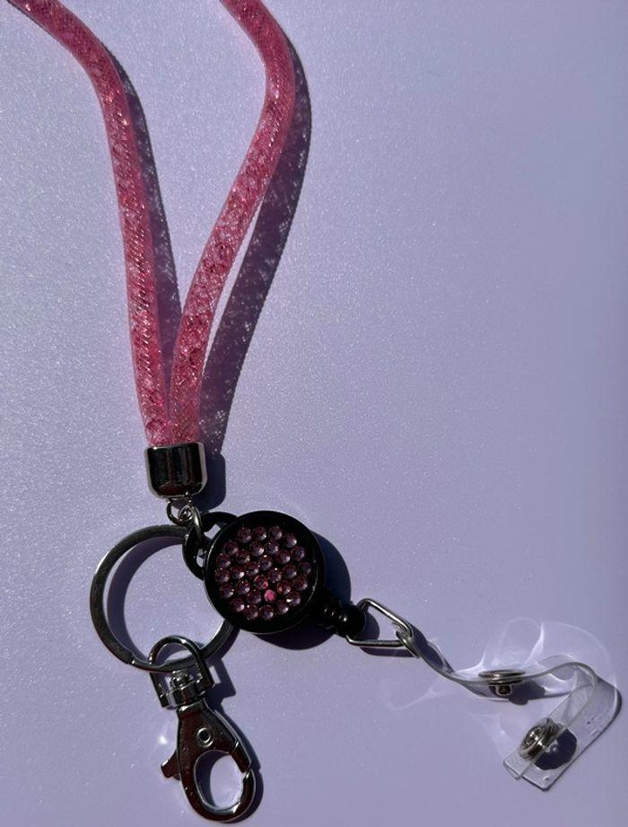 Porte Badge Rose - photo numéro 3