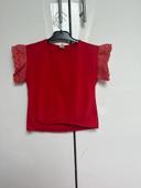 T shirt rouge fille