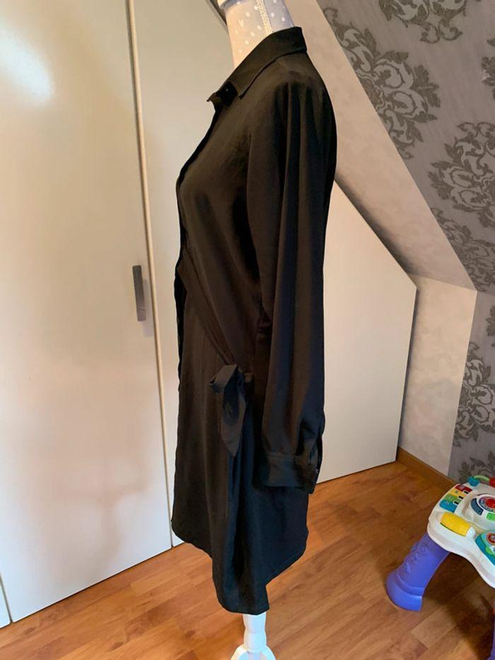 Robe chemise tunique originale portefeuille noire - photo numéro 5