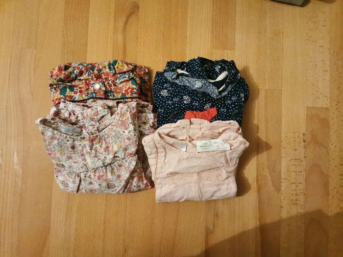 Lot de 4 blouses / chemises 6 mois - photo numéro 1