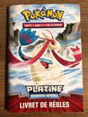 Livret de règles et liste des cartes deck pokemon platine