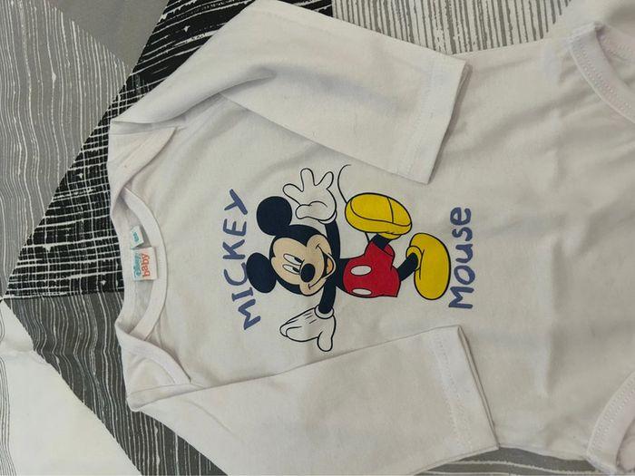 Body manches longues blanc Disney taille 6 mois - photo numéro 2