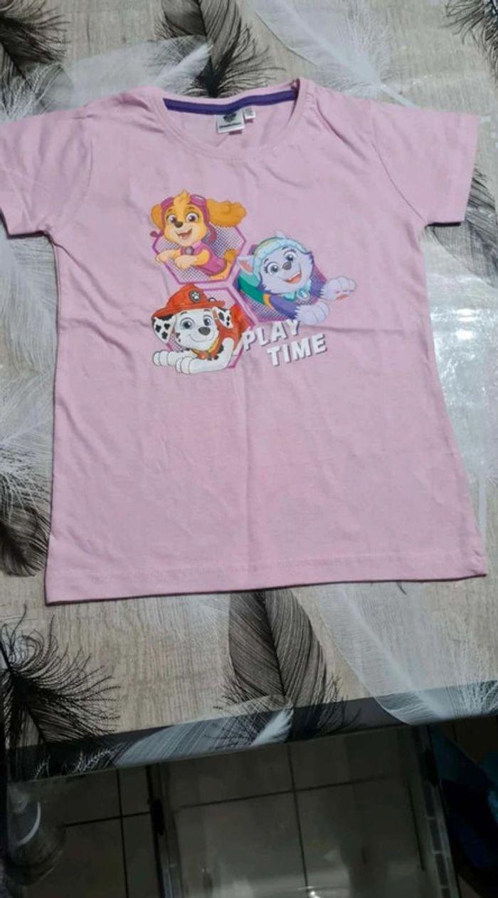 Tee-shirt  paw patrol fille - photo numéro 1