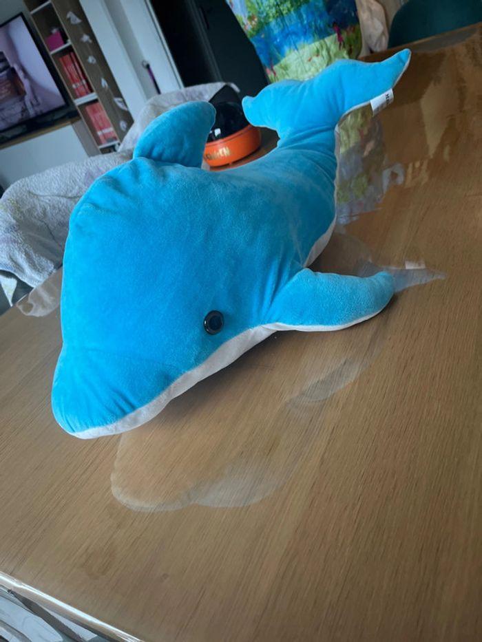 Peluche dauphin, 60 cm de long - photo numéro 2